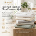 Liraveth™ PureNest Bamboo Blend Summer Quilt