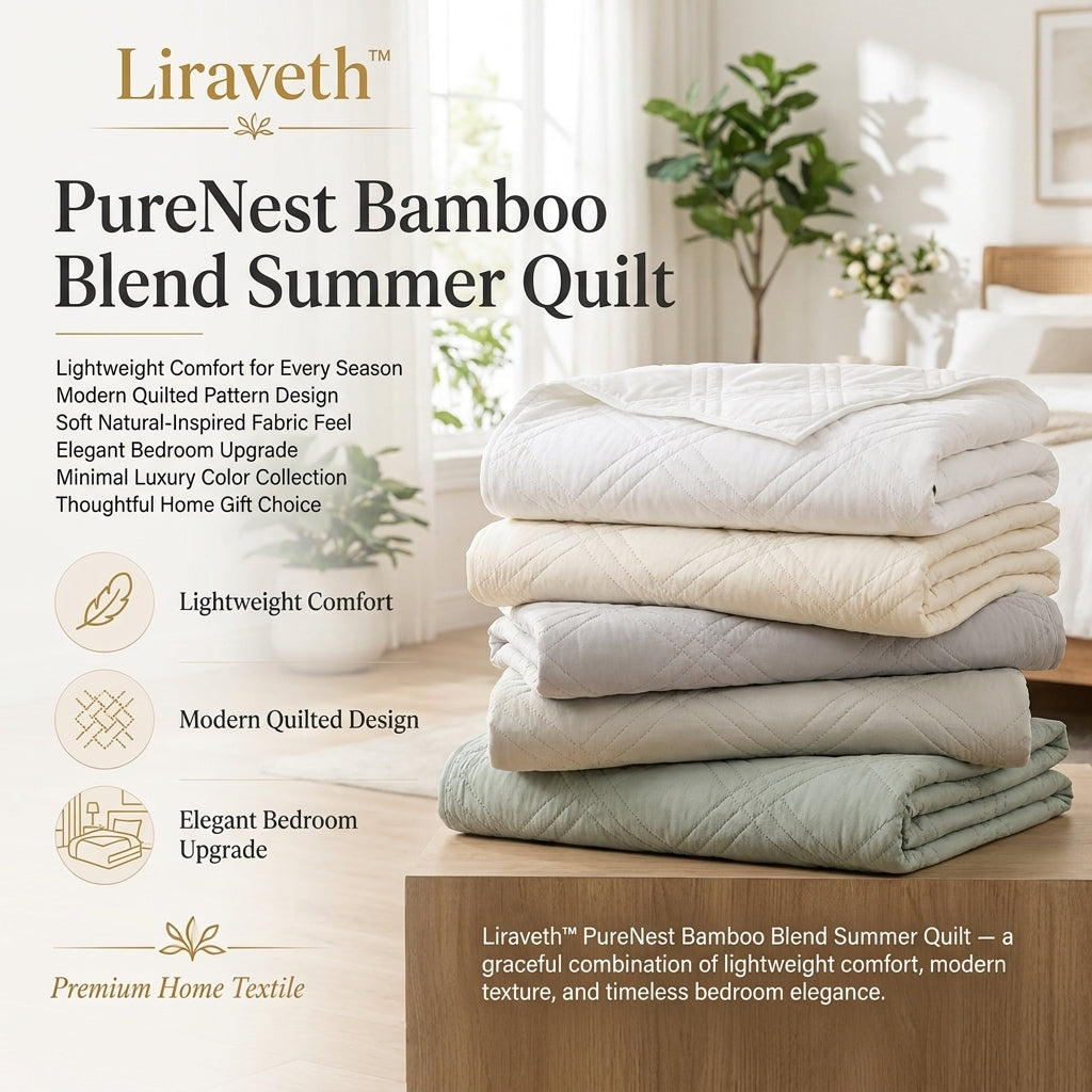 Liraveth™ PureNest Bamboo Blend Summer Quilt