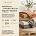 Liraveth™ AuraWeave Decorative Woven Tapestry Blanket