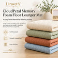 Liraveth™ CloudPetal Memory Foam Floor Lounger Mat