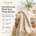 Liraveth™ SerenityLoop Plush Knit Wrap Blanket